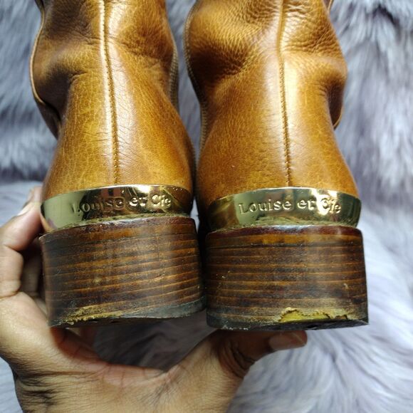 Louise Et Cie Tall Leather Riding Equestrian Boots Womens Size 8.5 Brown - Picture 6 of 9